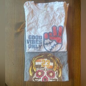 Rake boys baseball tees set of 2 size L